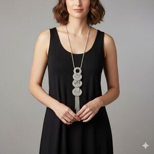 Long Silver Necklace